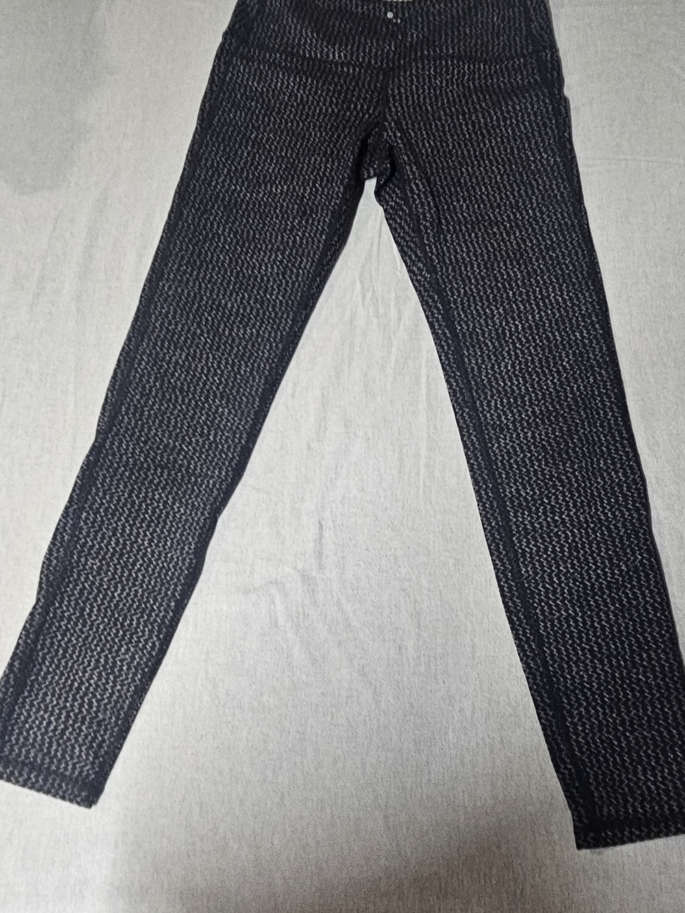 Athleta Black Textured Leggings